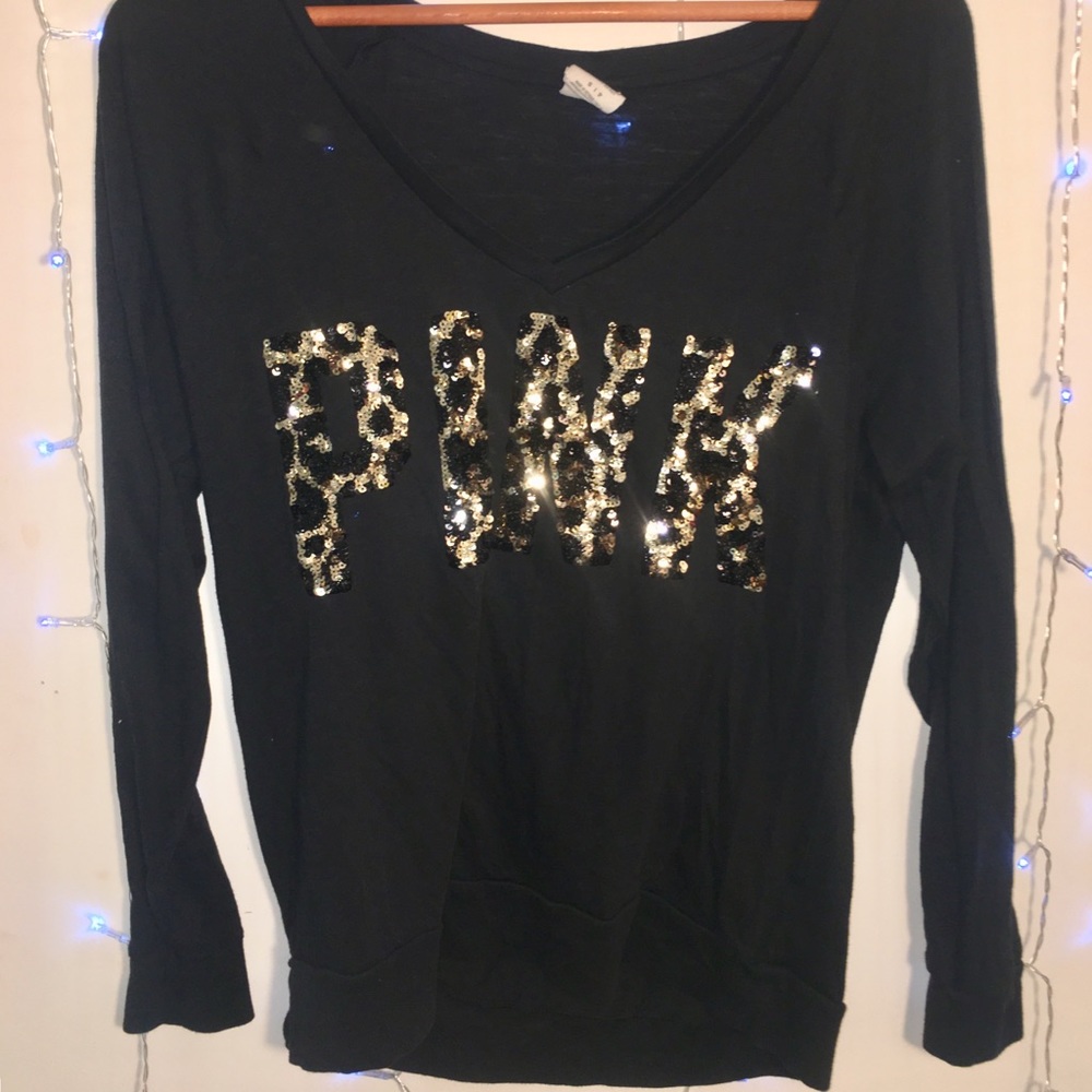 PINK Soft Sequined Shirt